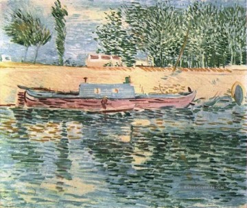 Vincent Van Gogh Werke - Die Ufer der Seine mit Booten Vincent van Gogh
